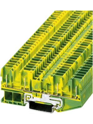 Phoenix Contact - ST 2,5-QUATTRO/4P-PE - Feed-through terminal block N/A green-yellow, 0.08...2.5 mm2, 3042162, ST 2,5-QUATTRO/4P-PE, Phoenix Contact