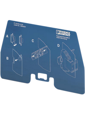 Phoenix Contact - PT-IQ-EX-L-PP - Separating plate 77.2 x 1 x 138.7 mm blue, PT-IQ-EX-L-PP, Phoenix Contact