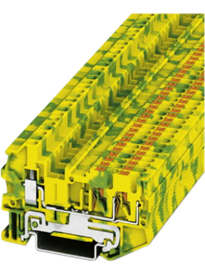 Phoenix Contact - PTU 2,5-TWIN-PE - Ground modular terminal block PTU N/A green / yellow, 0.14...2.5 mm2, 3209517, PTU 2,5-TWIN-PE, Phoenix Contact