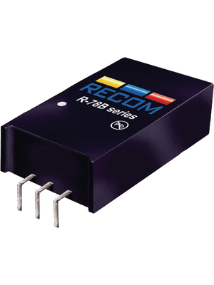 Recom - R-78B12-1.0L - DC/DC converter 12 VDC 1.0 A, R-78B12-1.0L, Recom