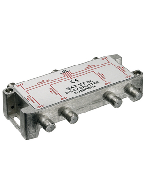 No Brand - 67004 - Splitter 6-way 5...2450 MHz 14.0 dB, 67004, No Brand