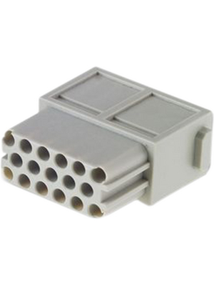 HARTING - 09140173101 - Connector Han,10 A,250 V,Pole no.-17,Gender of contacts-Female, 09140173101, HARTING