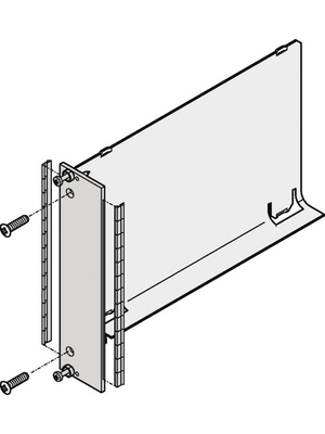 Pentair Schroff - 20848-712 - Front panel 3 HE 4 TE, 20848-712, Pentair Schroff