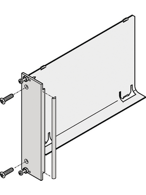 Pentair Schroff - 20848-728 - Front panel 3 HE 4 TE, 20848-728, Pentair Schroff