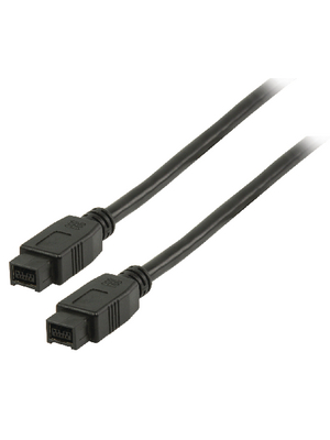 Valueline - VLCP62700B2.00 - FireWire cable 2.00 m black, VLCP62700B2.00, Valueline