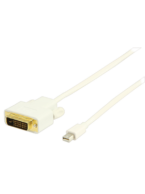 Valueline - VLMP37700W2.00 - Monitor cable 2.00 m white, VLMP37700W2.00, Valueline