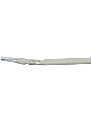 Cabloswiss - LI-YCY 2X0,14 MM2 - Control cable 2 x 0.14 mm2 shielded Bare copper stranded wire grey, LI-YCY 2X0,14 MM2, Cabloswiss