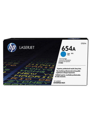 Hewlett Packard (DAT) - CF331A - Toner module 654A Cyan, CF331A, Hewlett Packard (DAT)