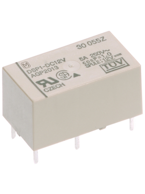 Panasonic - DSP1A-L2-DC12V-R - PCB power relay 12 VDC 300 mW, DSP1A-L2-DC12V-R, Panasonic