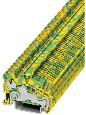 Phoenix Contact - PTS 1,5/S/1P-PE - Terminal block yellow/green 0.14...1.5 mm2, PTS 1,5/S/1P-PE, Phoenix Contact