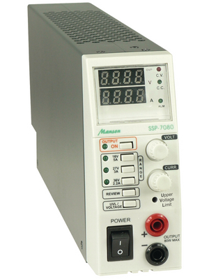 Manson - SSP-7080 - Laboratory Power Supply 1 Ch. 0...36.8 VDC 5.1 A, SSP-7080, Manson