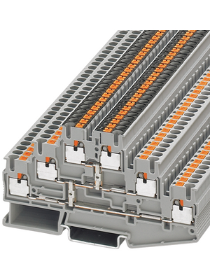 Phoenix Contact - PT 2,5-3PV - Multi-level terminal block grey 0.14...2.5 mm2, PT 2,5-3PV, Phoenix Contact