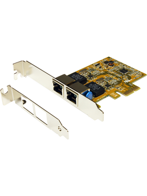 Exsys - EX-6072-3 - Network Interface Card PCI-E x1 2x 10/100/1000, EX-6072-3, Exsys