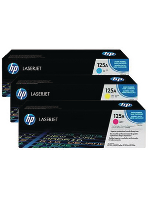 Hewlett Packard (DAT) - CF373AM - CMY Tri-Pack toner 125A Cyan / magenta / yellow, CF373AM, Hewlett Packard (DAT)