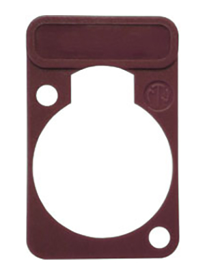 Neutrik - DSS-BROWN - Colour-coded marking plate brown, DSS-BROWN, Neutrik