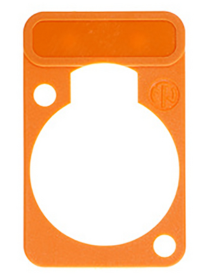 Neutrik - DSS-ORANGE - Colour-coded marking plate orange, DSS-ORANGE, Neutrik