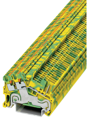 Phoenix Contact - PTS 1,5/S-TWIN/1P-PE - Terminal block yellow/green 0.14...1.5 mm2, PTS 1,5/S-TWIN/1P-PE, Phoenix Contact