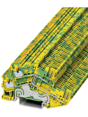 Phoenix Contact - PTTBS 1,5/S/2P-PE - Terminal block yellow/green 0.14...1.5 mm2, PTTBS 1,5/S/2P-PE, Phoenix Contact