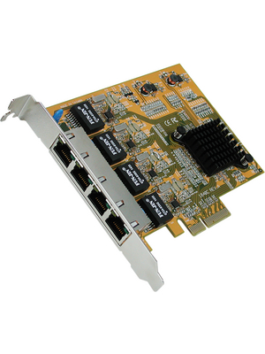 Exsys - EX-6074-2 - Network Interface Card PCI-E x4 4x 10/100/1000, EX-6074-2, Exsys