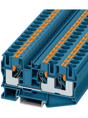 Phoenix Contact - PT 10-TWIN BU - Feed-through terminal block blue 0.5...10 mm2, PT 10-TWIN BU, Phoenix Contact