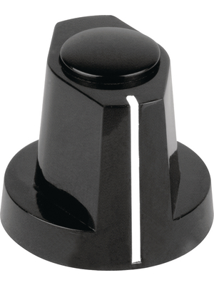 Mentor - 352.41 - Plastic wing knob with line black 11 mm, 352.41, Mentor