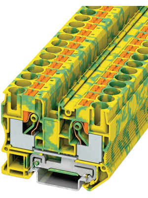 Phoenix Contact - PT 10-PE - Ground modular terminal block yellow/green 0.5...10 mm2, PT 10-PE, Phoenix Contact