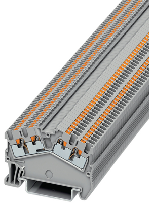 Phoenix Contact - PTS 1,5/S-QUATTRO - Terminal block grey 0.14...1.5 mm2, PTS 1,5/S-QUATTRO, Phoenix Contact