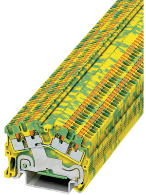 Phoenix Contact - PTS 1,5/S-QUATTRO-PE - Terminal block yellow/green 0.14...1.5 mm2, PTS 1,5/S-QUATTRO-PE, Phoenix Contact