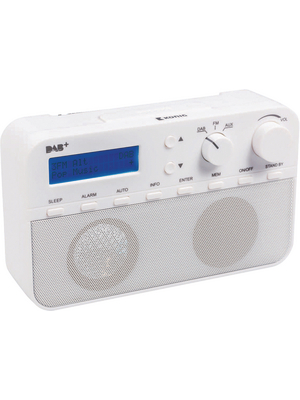 Koenig - HAV-DABR100WH - DAB+ radio with alarm function white, HAV-DABR100WH, K?nig