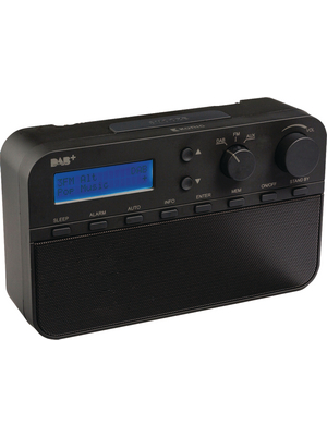 Koenig - HAV-DABR100BL - DAB+ radio with alarm function black, HAV-DABR100BL, K?nig