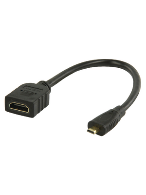 Valueline - VGVP34790B02 - Monitor cable 0.20 m black, VGVP34790B02, Valueline