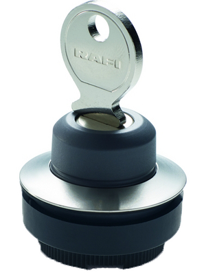 RAFI - 1.30.295.002/0000 - Key lock switch round / 22 mm RAFIX 30 FS+ 320/40, 1.30.295.002/0000, RAFI