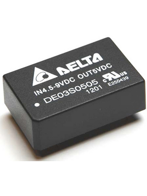 Delta-Electronics - DE03D1205A - DC/DC converter 9...18 VDC 5 VDC, DE03D1205A, Delta-Electronics