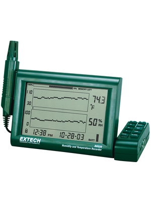 Extech Instruments - RH520A-220 - Data logger Channels=2 Temperature / Humidity of air RS232 / USB, RH520A-220, Extech Instruments