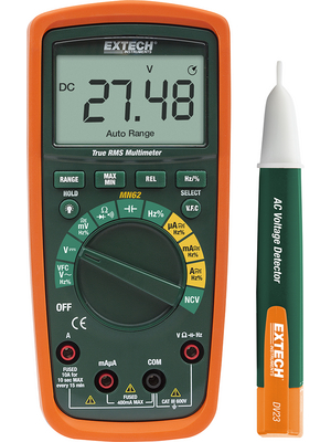 Extech Instruments - MN62-K - Multimeter digital TRMS 4000 digits 600 VAC 600 VDC 10 A, MN62-K, Extech Instruments