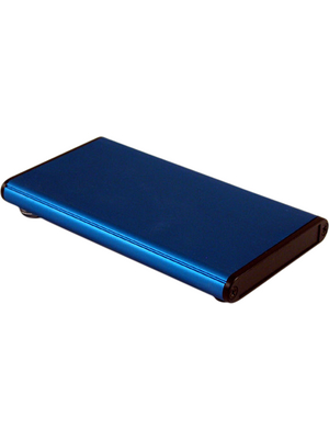Hammond - 1455A1202BU - Metal enclosure, blue, 70 x 120 x 12 mm, Aluminium, 1455A1202BU, Hammond