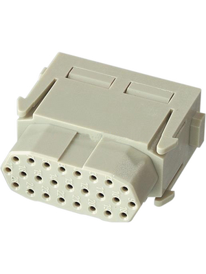 HARTING - 09140253101 - Connector Han,4 A,50 V,Pole no.-25,Gender of contacts-Female, 09140253101, HARTING