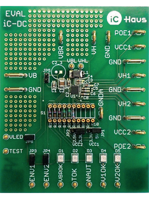 IC Haus - IC-DC EVAL DC1D - Demo Board, IC-DC EVAL DC1D, IC Haus