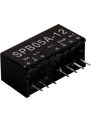 Mean Well - SPB05A-05 - DC/DC converter 9...18 VDC 5 VDC,5 W, SPB05A-05, Mean Well