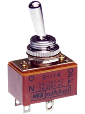 NKK - S114 - Toggle switch on-off 2P, S114, NKK