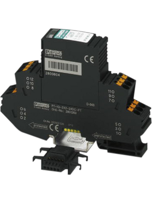 Phoenix Contact - PT-IQ-2X2-24DC-PT - Surge protection device 0.7 A Push-in, PT-IQ-2X2-24DC-PT, Phoenix Contact