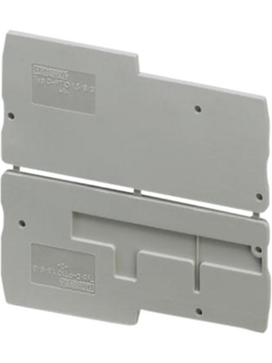 Phoenix Contact - D-PTIO 1,5/S/3 - End plate, grey, D-PTIO 1,5/S/3, Phoenix Contact