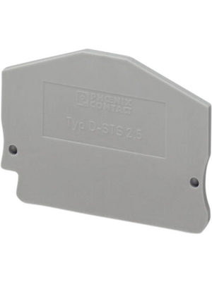 Phoenix Contact - D-STS 2,5 - End plate, grey, D-STS 2,5, Phoenix Contact