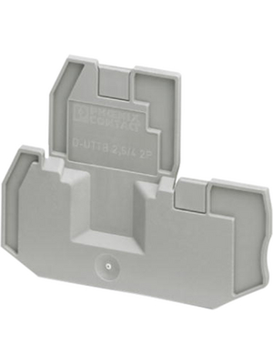 Phoenix Contact - D-UTTB 2,5/4 2P - End plate, grey, D-UTTB 2,5/4 2P, Phoenix Contact