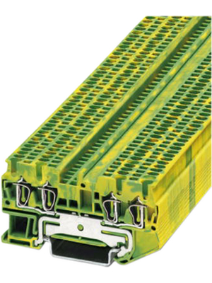 Phoenix Contact - ST 1,5-QUATTRO-PE - Feed-through terminal block N/A green-yellow, 0.08...1.5 mm2, 3031209, ST 1,5-QUATTRO-PE, Phoenix Contact