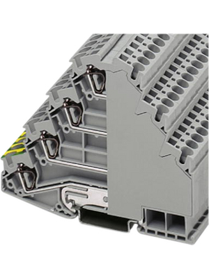 Phoenix Contact - ST 4-PE/3L - Feed-through terminal block N/A grey, 0.08...4.0 mm2, 3038338, ST 4-PE/3L, Phoenix Contact