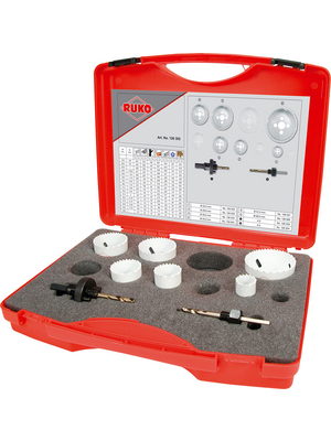 Ruko - 126302 - 8-piece hole saw set, 126302, Ruko