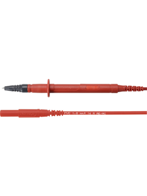 Schtzinger - SPL 7316 NI / 1 / 100 / RT - Safety Test Lead red 100 cm, SPL 7316 NI / 1 / 100 / RT, Schtzinger