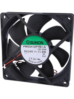 Sunon - PMD2412PTB1-A(2).GN - Axial fan 120 x 120 x 25 mm 255 m3/h 24 VDC 11.8 W, PMD2412PTB1-A(2).GN, Sunon