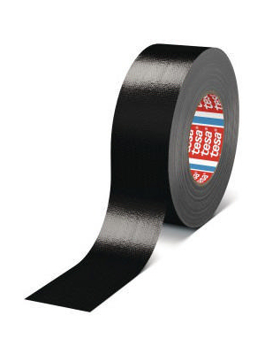 Tesa - 04688 38MM X 50 M BLACK - Cloth tape black 38 mmx50 m, 04688 38MM X 50 M BLACK, Tesa